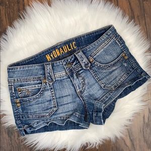 Hydraulic Denim Shorts